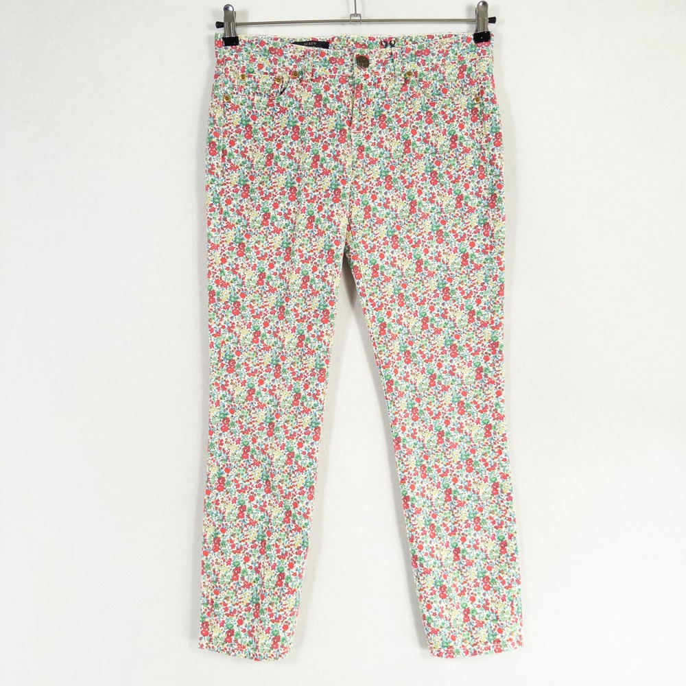J. Crew Liberty Jeans Womens Sz 28 Toothpick Ankle In Emma And Georgina Floral